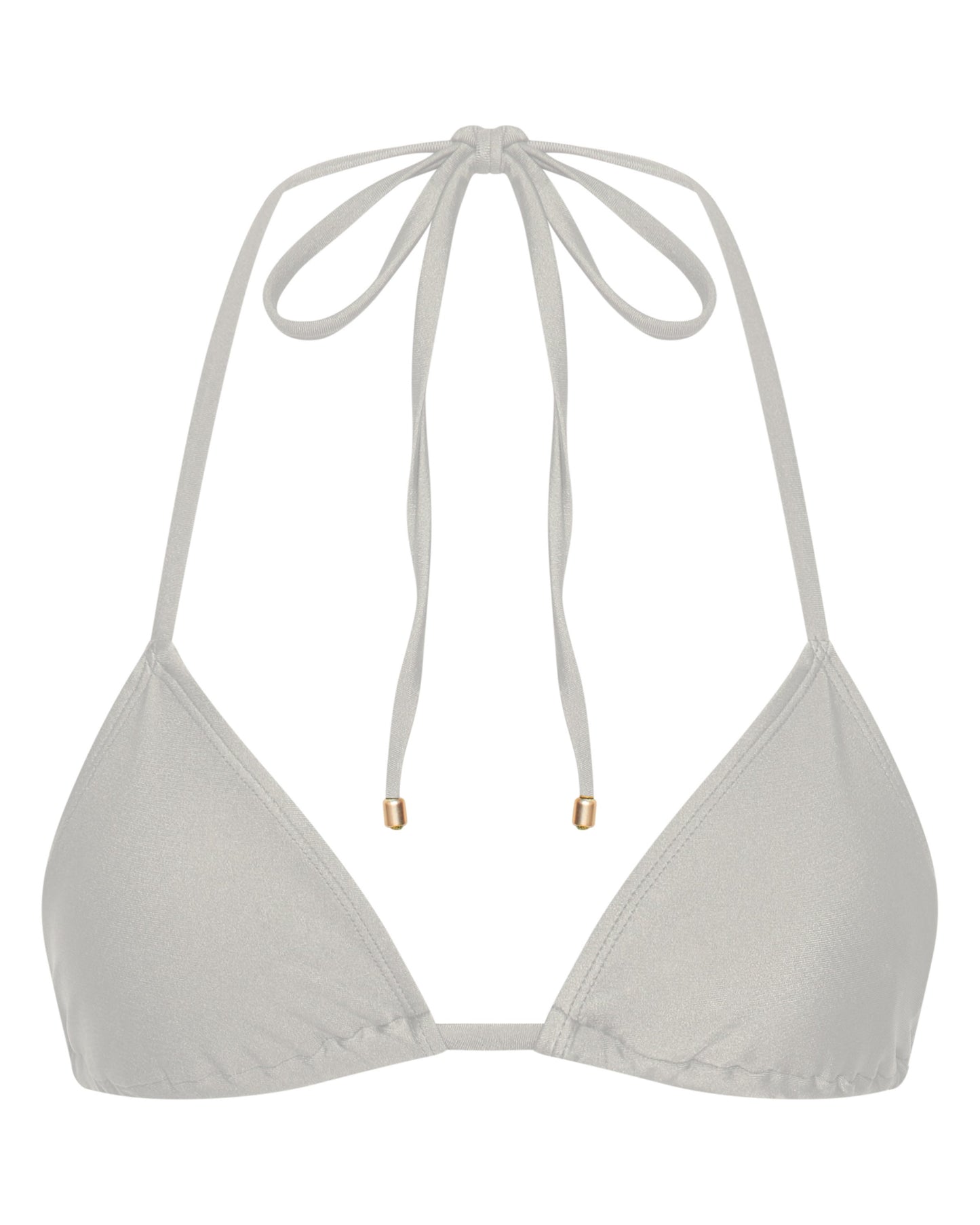 Sophia White Triangle Bikini Top for Summer