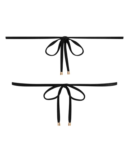 Sophia Black String Bikini Top for Summer