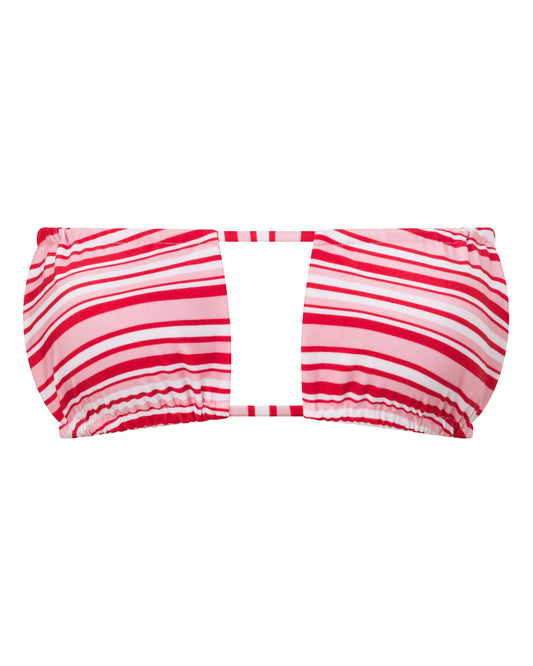 Chloe Candy Stripe Bikini Top for Beach Days