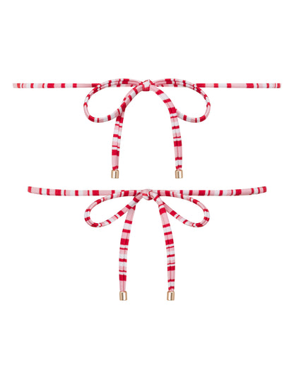 Chloe Candy Stripe Bikini Top for Beach Days