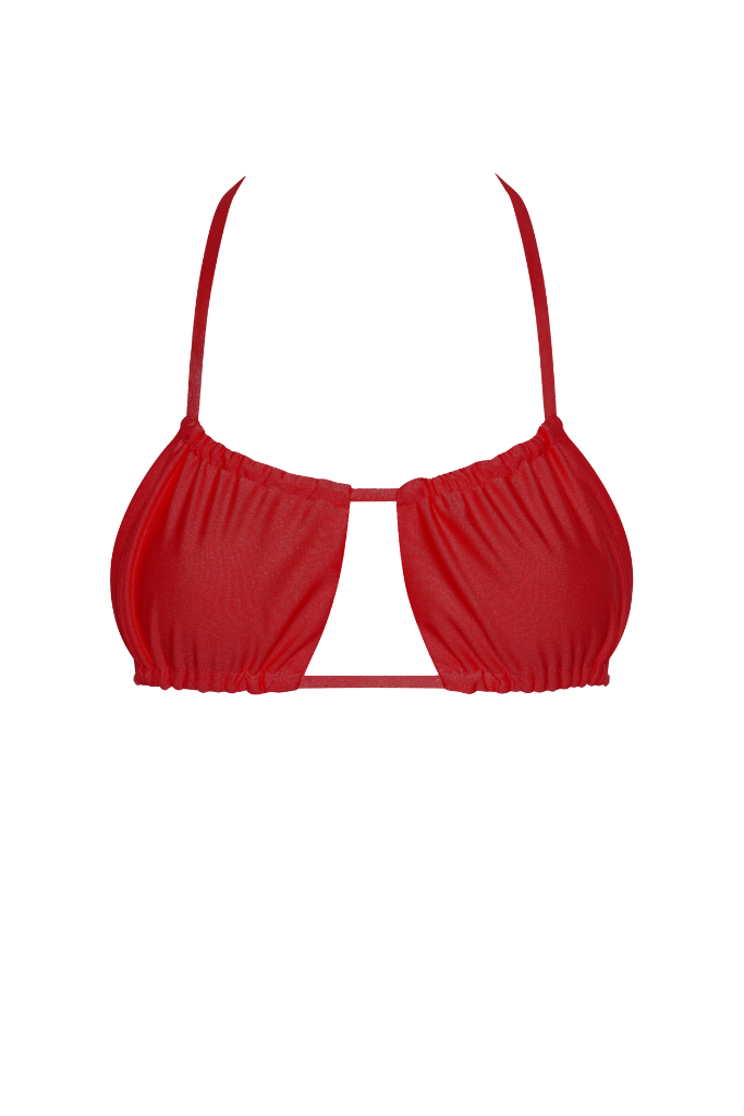 Sophia Cherry String Bikini Top
