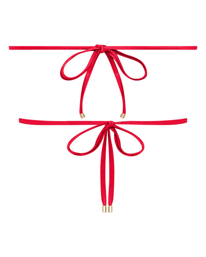 Sophia Cherry String Bikini Top