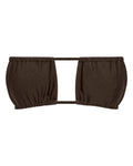 Sophia Chocolate String Bikini Top for Beach Days