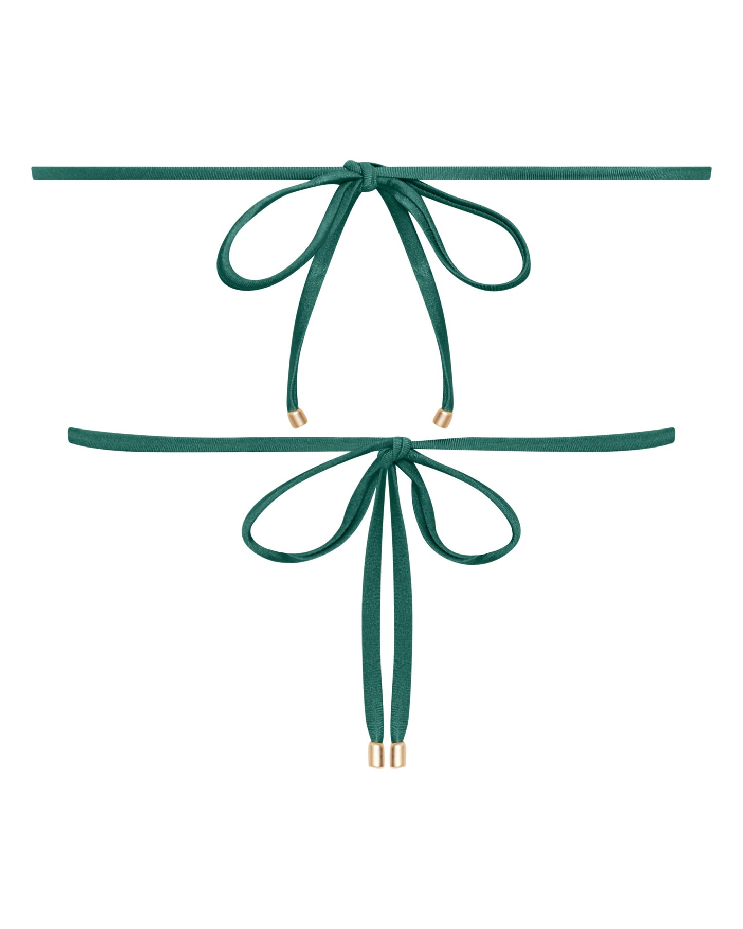 Chloe Ivy Green String Bikini Top