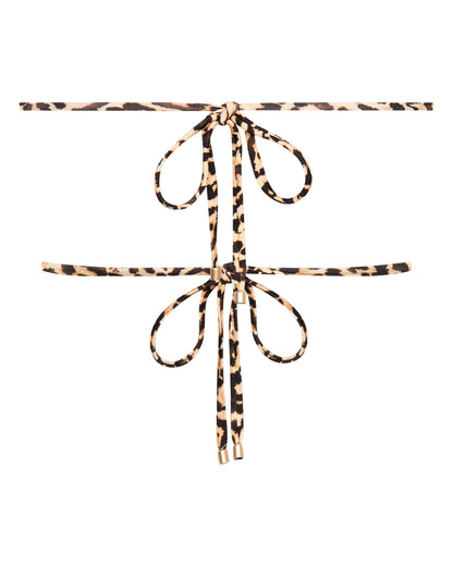 Chloe Leopard Print Bikini Top for Beach Days