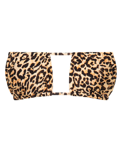 Chloe Leopard Print Bikini Top for Beach Days