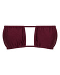 Chloe Merlot String Bikini Top for Summer Beach Days