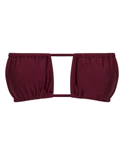 Chloe Merlot String Bikini Top for Summer Beach Days