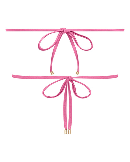 Chloe Peony String Bikini Top for Summer Beach Days