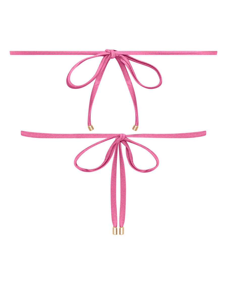 Chloe Peony String Bikini Top for Summer Beach Days