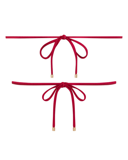 Chloe Syrah String Bikini Top for Summer Beach Days