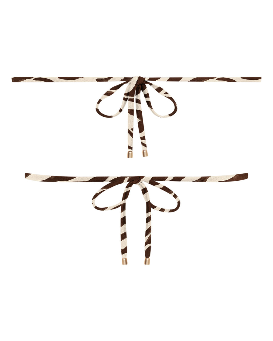 Emily Tiger Print String Bikini Top