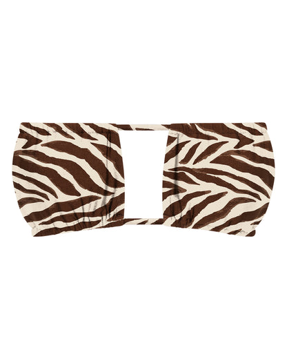 Emily Tiger Print String Bikini Top
