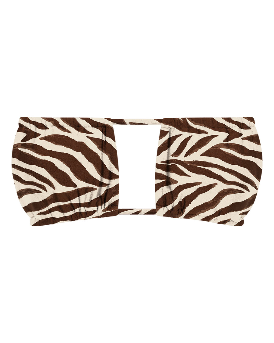 Emily Tiger Print String Bikini Top