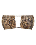 Chloe Viper Print String Bikini Top