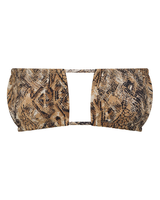 Chloe Viper Print String Bikini Top