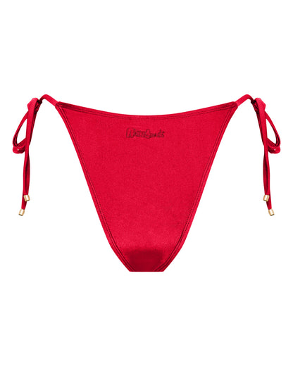 Sophia Cherry Red String Bikini Bottoms