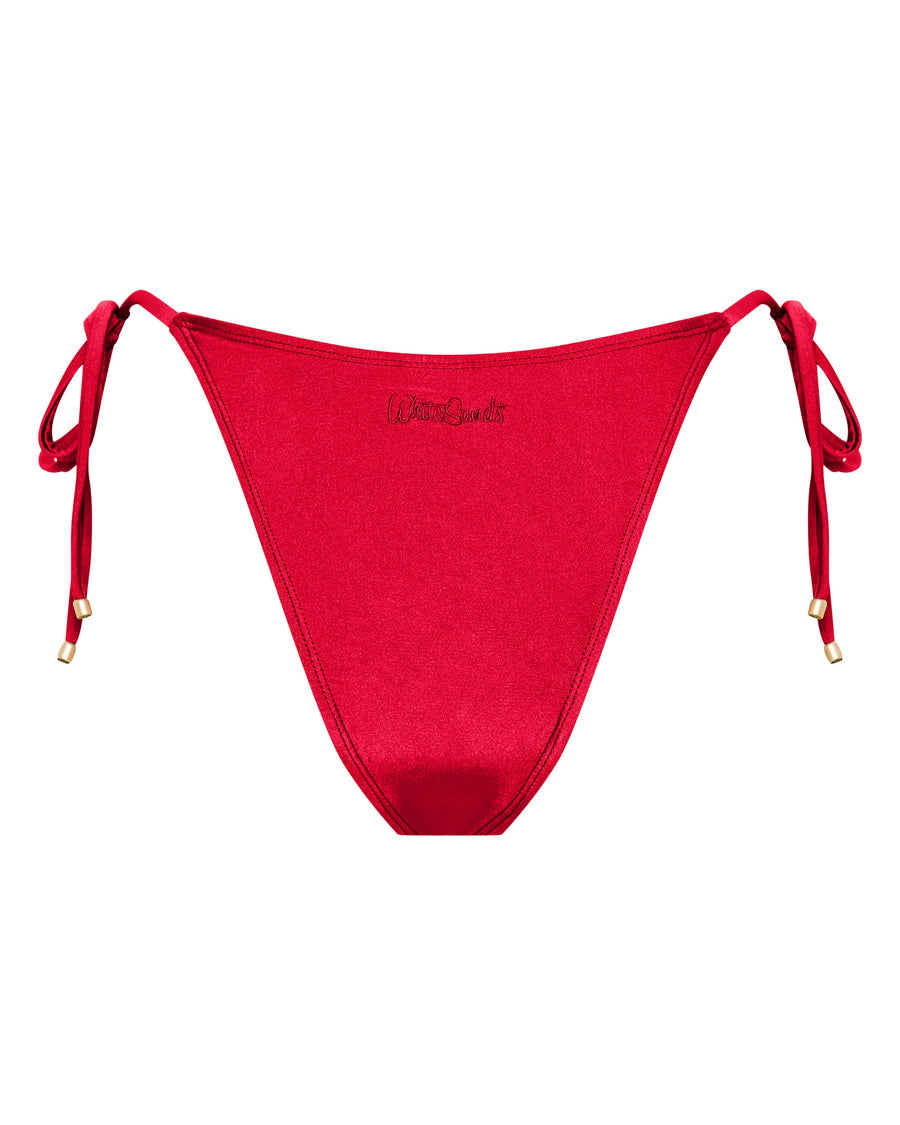 Sophia Cherry Red String Bikini Bottoms