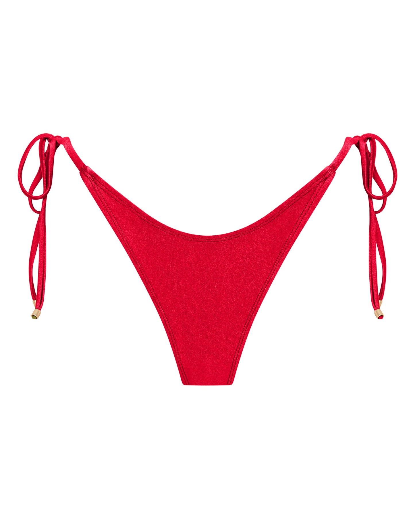 Sophia Cherry Red String Bikini Bottoms