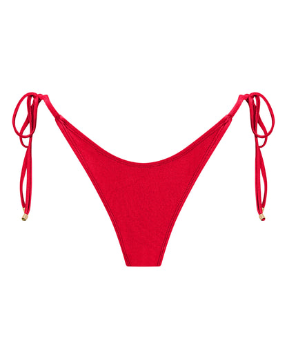 Sophia Cherry Red String Bikini Bottoms