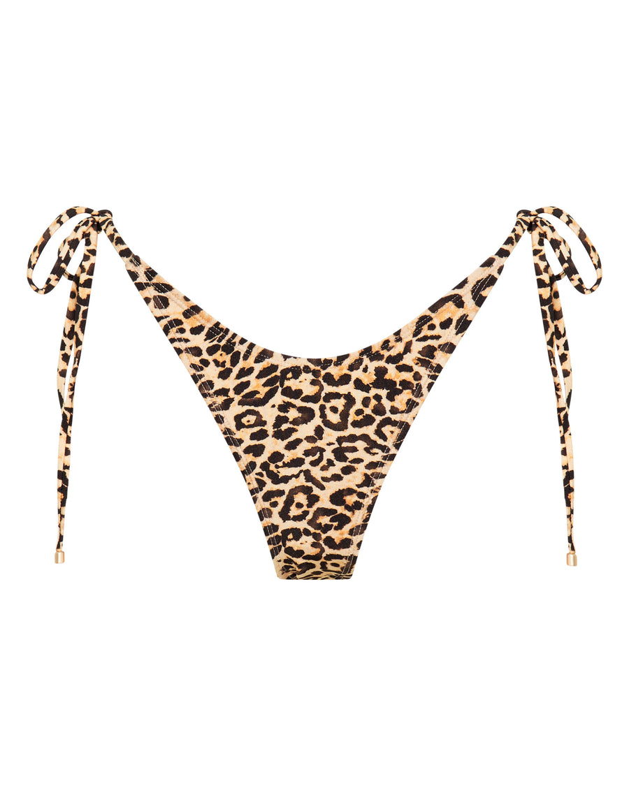 Chloe Leopard Print String Bikini Bottoms