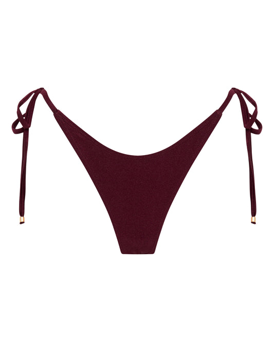 Samantha Merlot String Bikini Bottoms