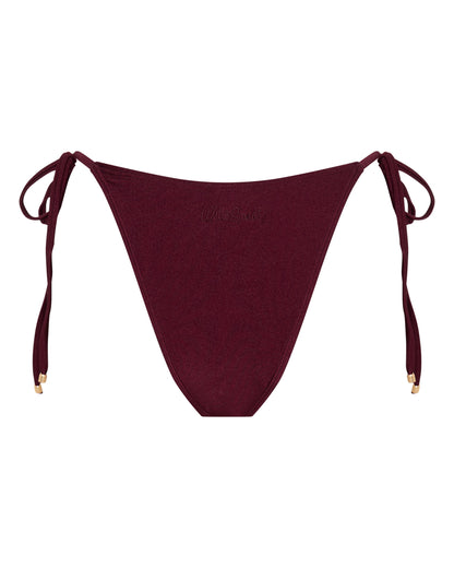 Samantha Merlot String Bikini Bottoms
