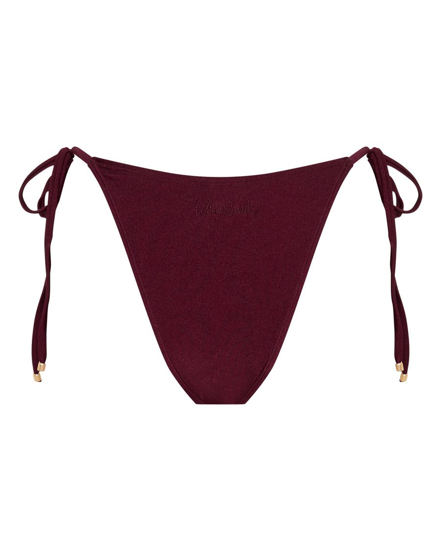 Samantha Merlot String Bikini Bottoms