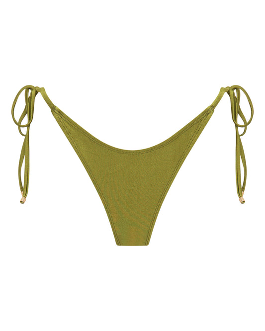 Chloe Olive Green String Bikini Bottoms