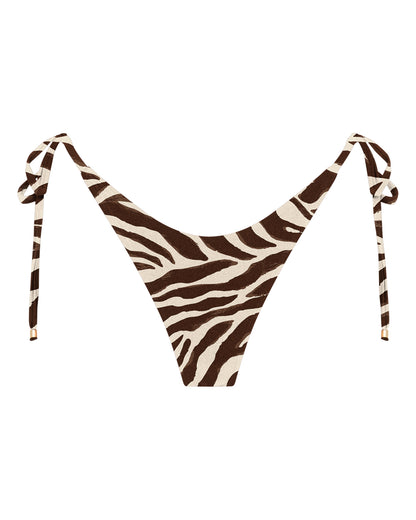 Samantha Tiger Print String Bikini Bottoms