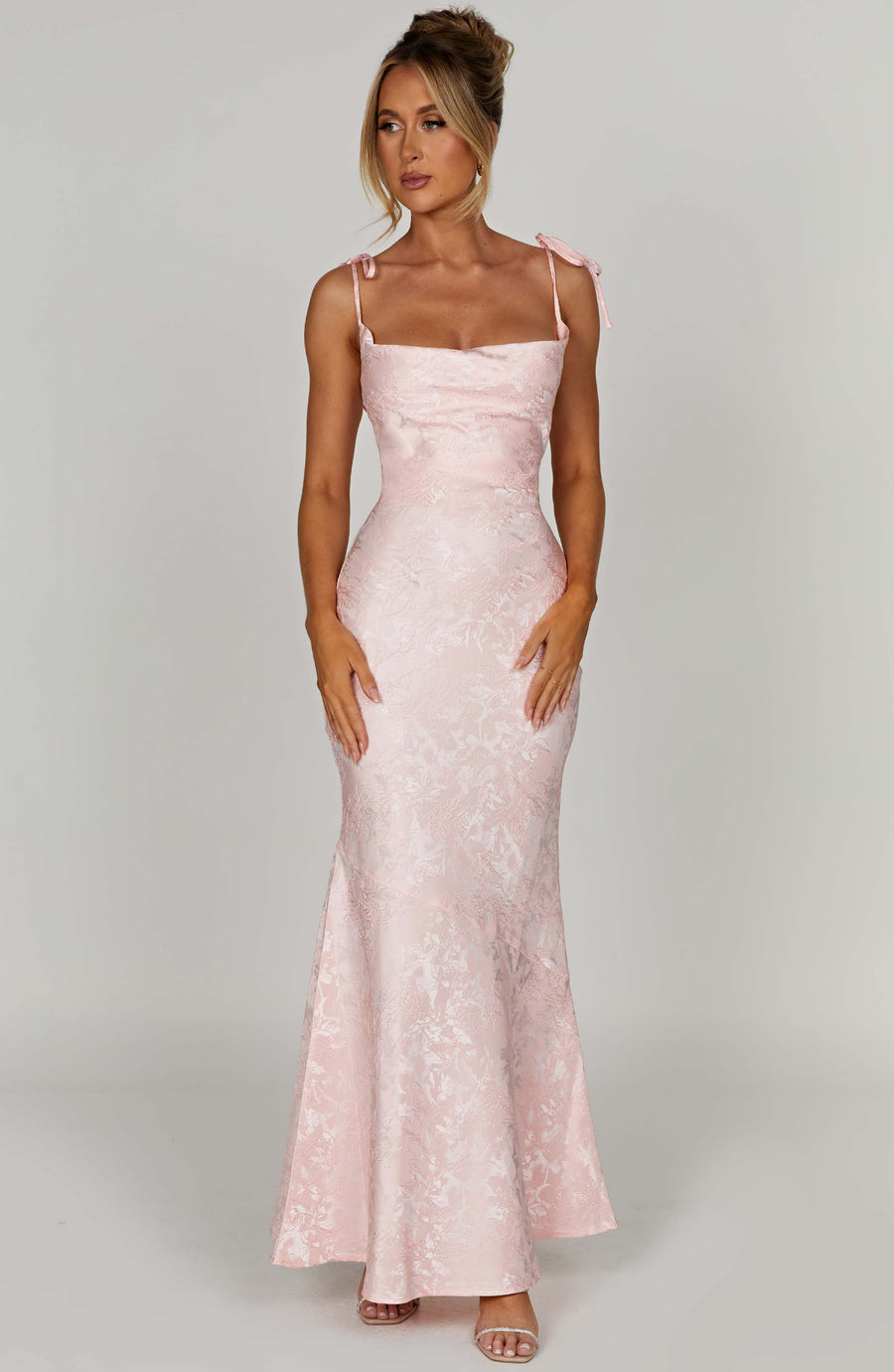 Sophia Blush Maxi Summer Dress