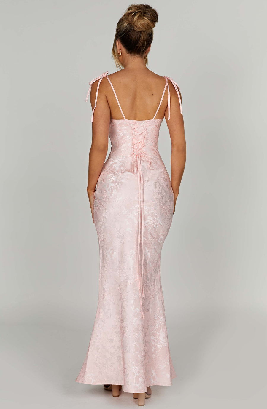 Sophia Blush Maxi Summer Dress