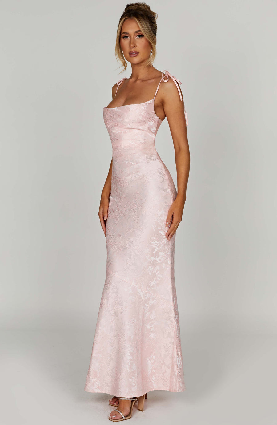 Sophia Blush Maxi Summer Dress