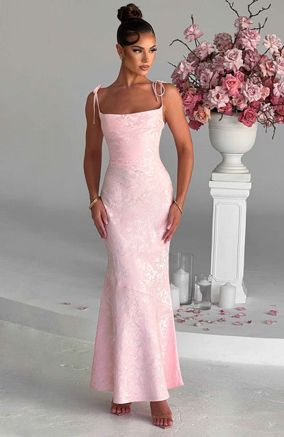 Blush Whitney Maxi Dress in XS - styled look