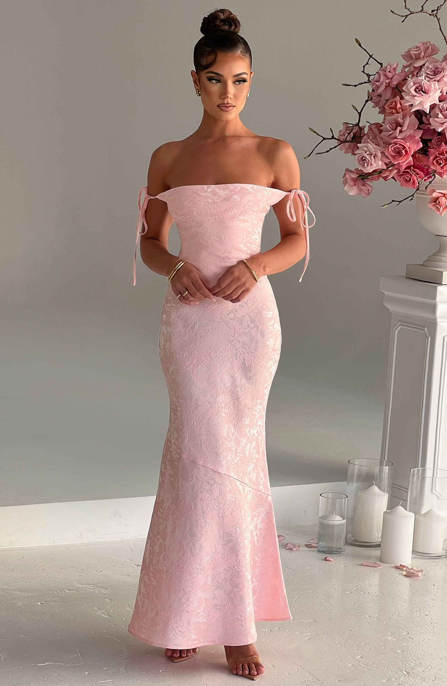 Sophia Blush Maxi Summer Dress