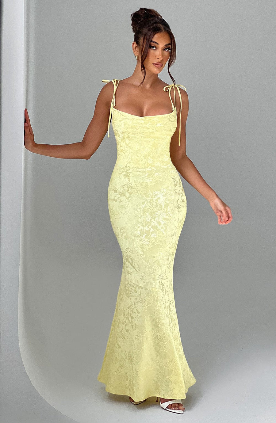 Chloe Lemon Maxi Summer Dress