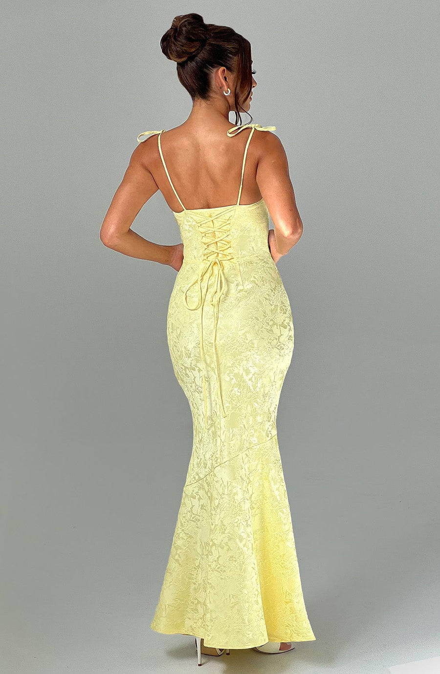 Chloe Lemon Maxi Summer Dress