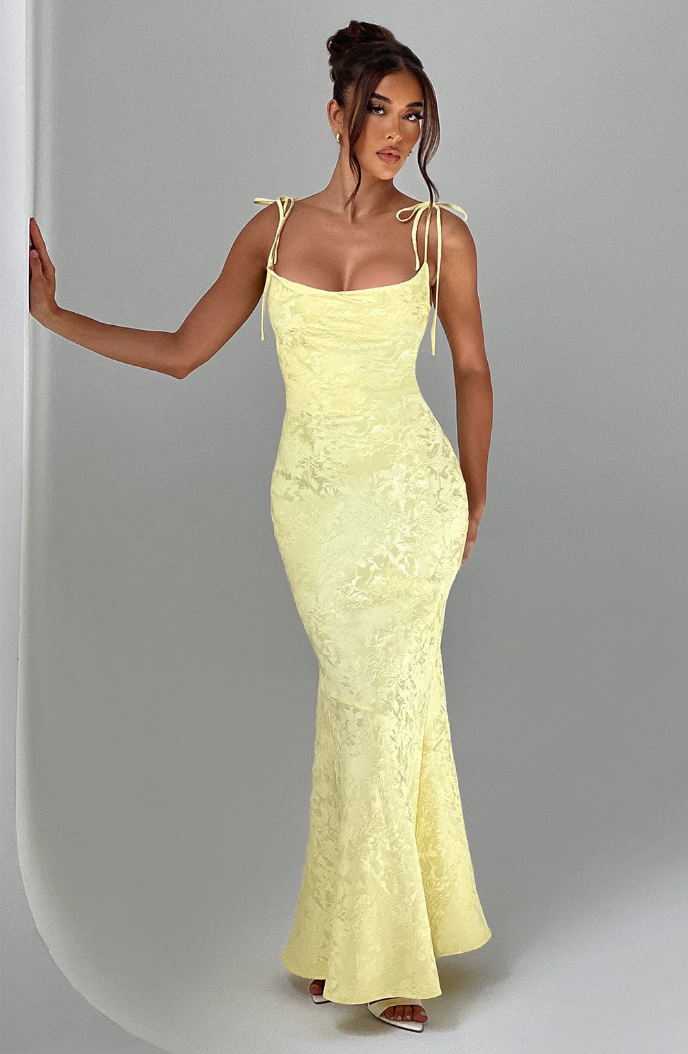 Whitney Lemon Maxi Dress in XS - image 6