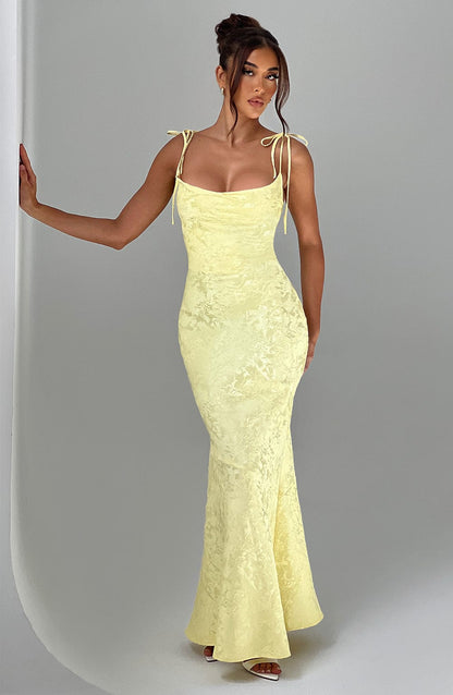 Whitney Lemon Maxi Dress in XS - image 6