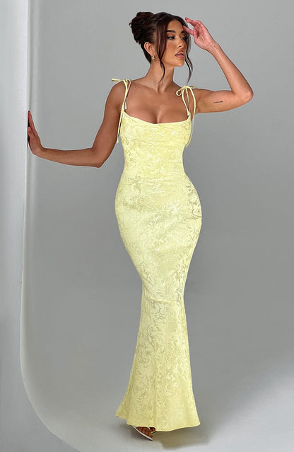Whitney Lemon Maxi Dress in XS - image 7