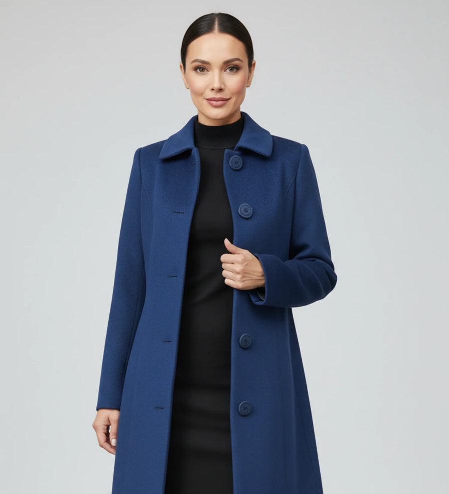 Luvrefashion | Ladies' Winter Trench Coat with Single Breasted Design in Dark Red - image 7