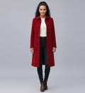 Ladies' Winter Trench Coat with Single Breasted Design