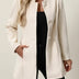 Women's A-Line Jacket with Mandarin Collar - Beige