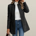 Ladies' A-Line Open Front Jacket - Black