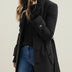 Belted Trench Coat for Women - Black