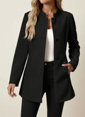 Women's Business Casual Blazer with Stand Collar