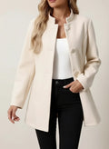Women's Business Casual Blazer with Stand Collar