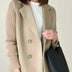 Ladies' Double-Breasted Blazer - Beige