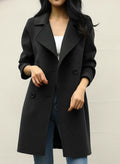 Chic Double-Breasted Coat for Women