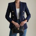 Tailored Double-Breasted Blazer for Women